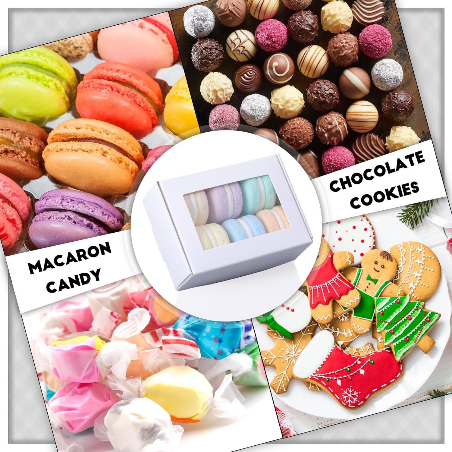 Zonon 100 Piece Kraft Soap Boxes with Clear Window