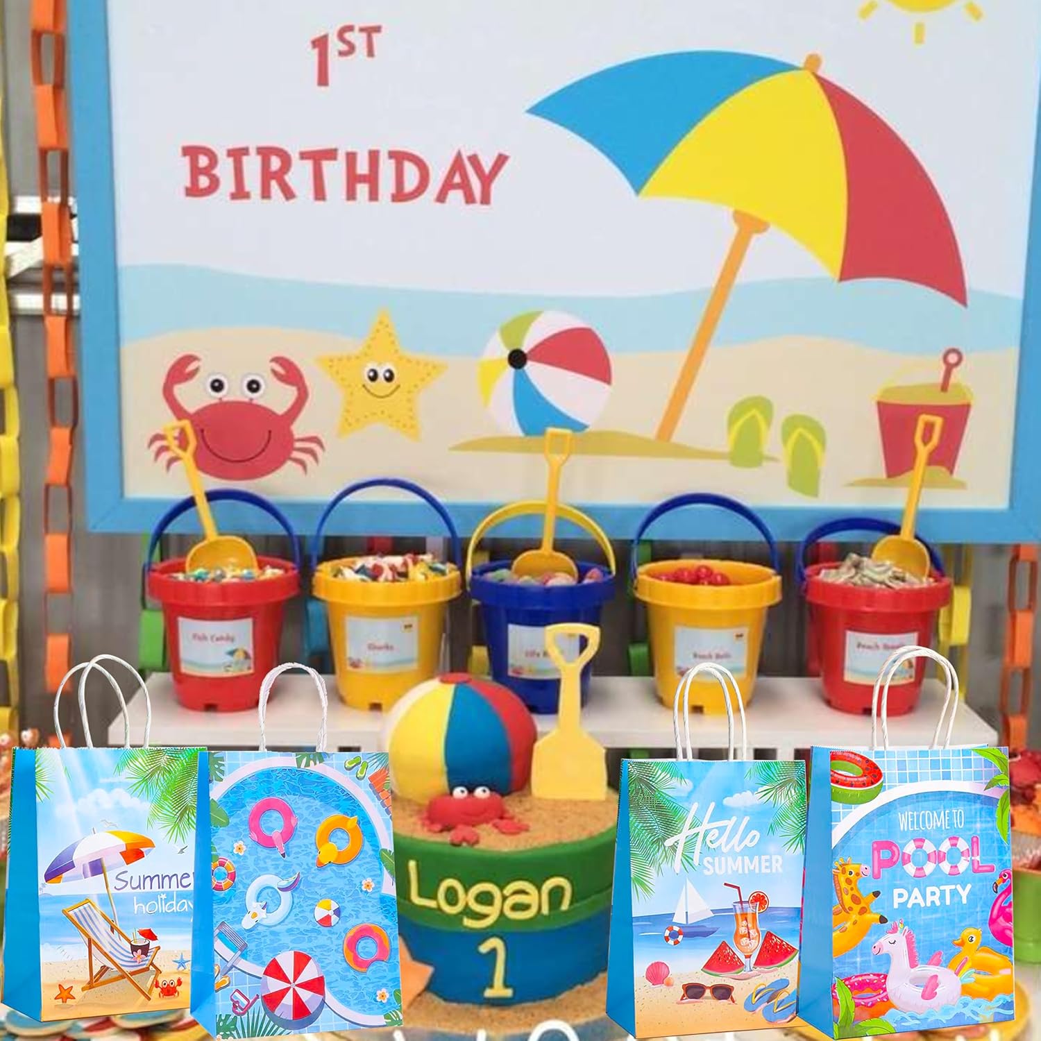 C L Cooper Life Summer Pool Party Gift Bags 12PCS