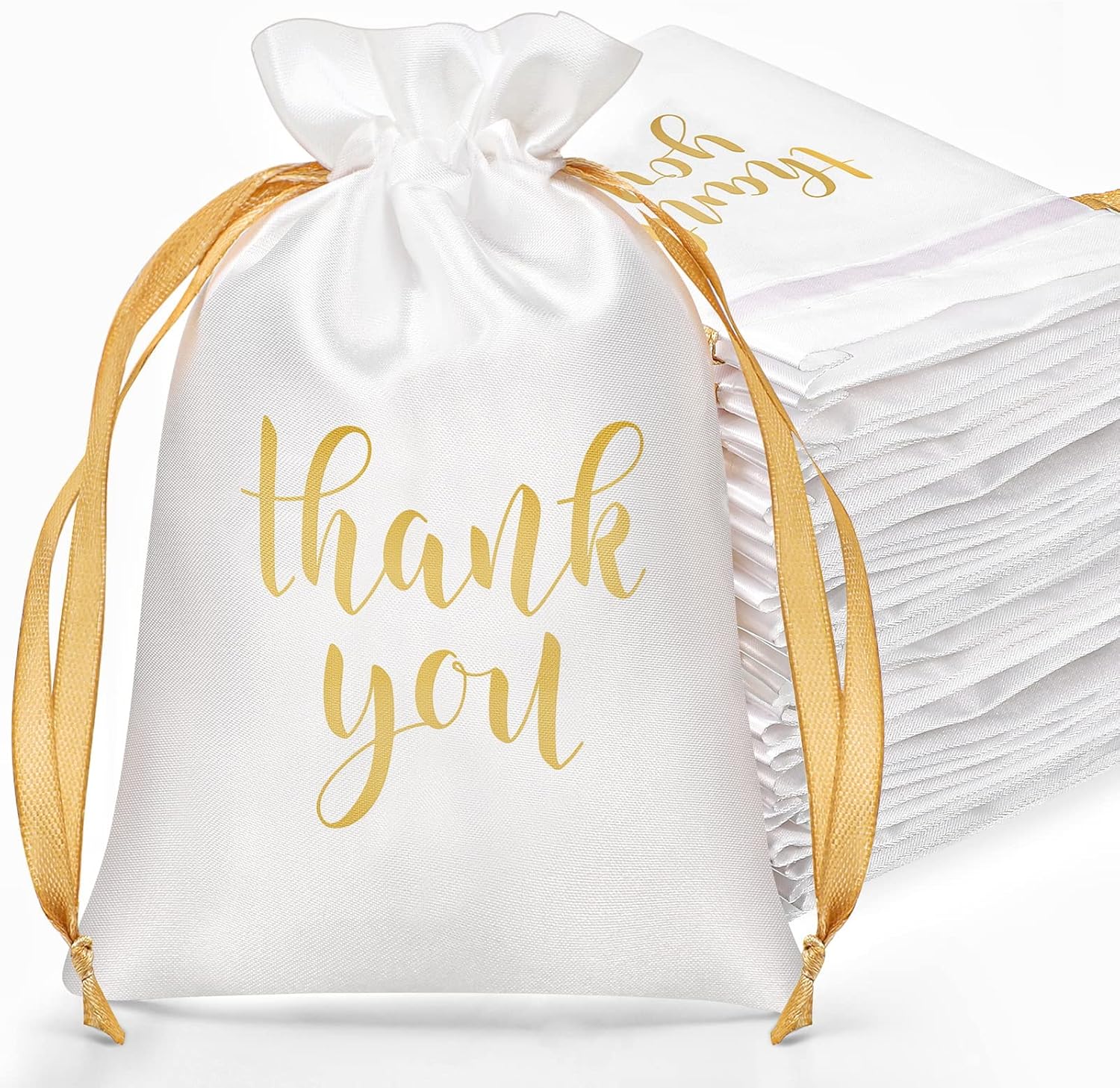 Sieral 50 Pcs Satin Gift Bags with Drawstring
