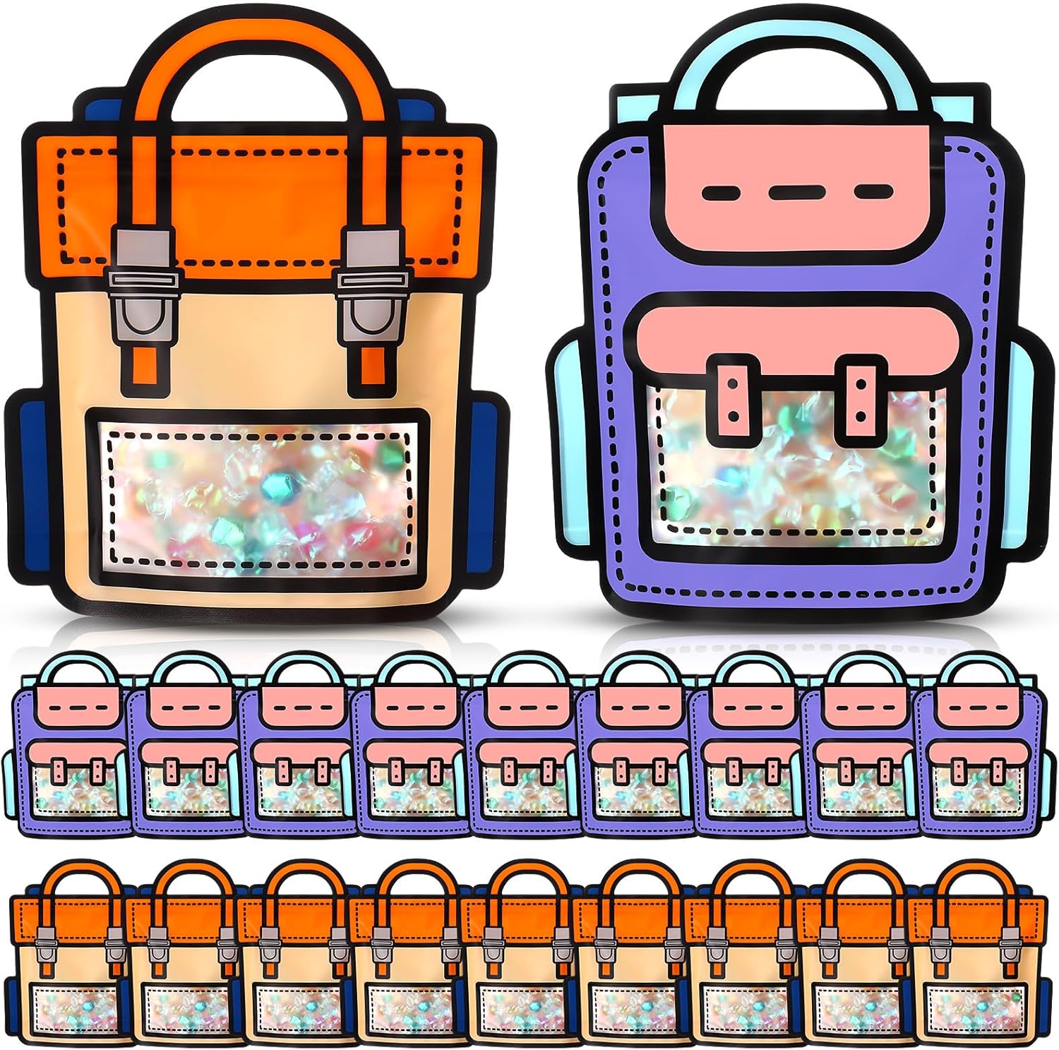 Locmeo 20 Pcs Bulk Cartoon Gift Bags for Kids