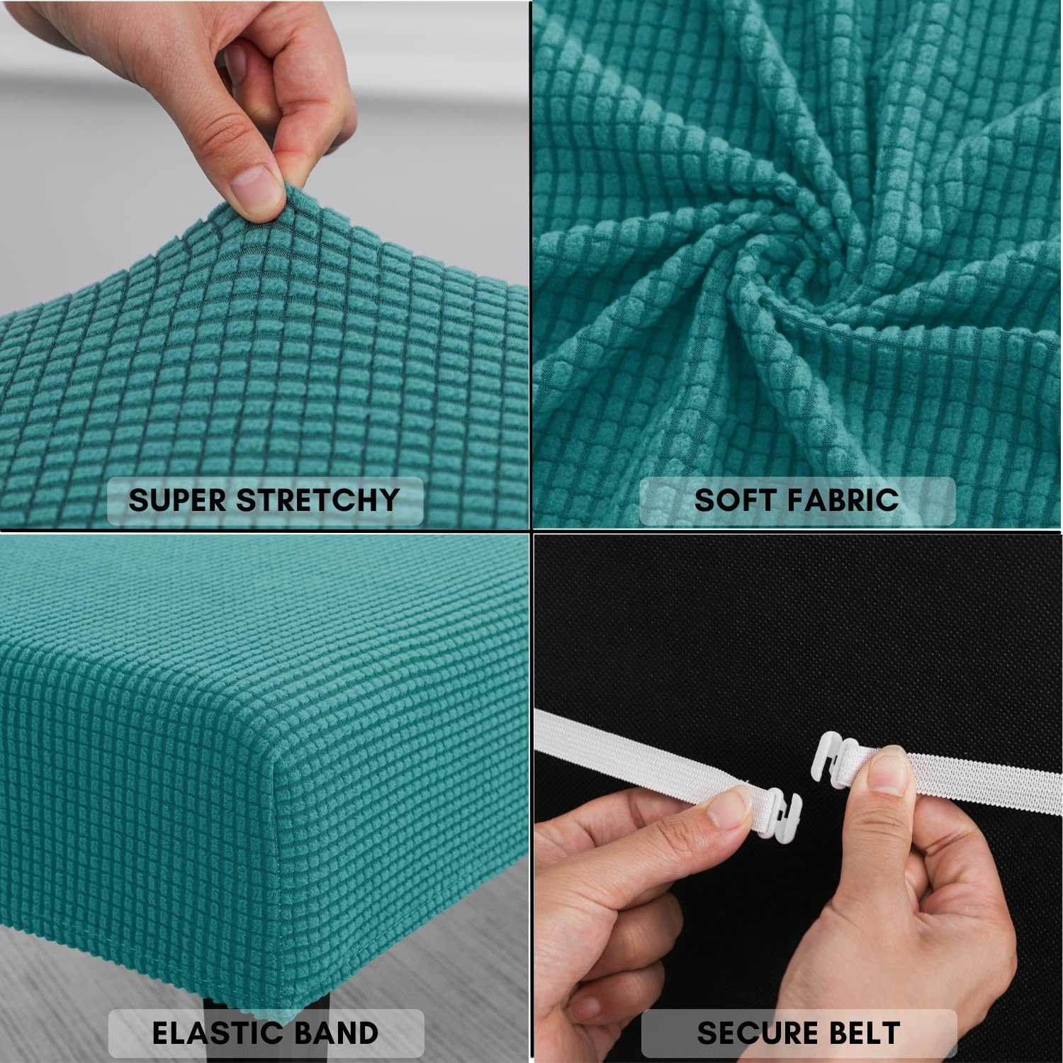 SPRINGRICO Stretch Bench Cover Teal