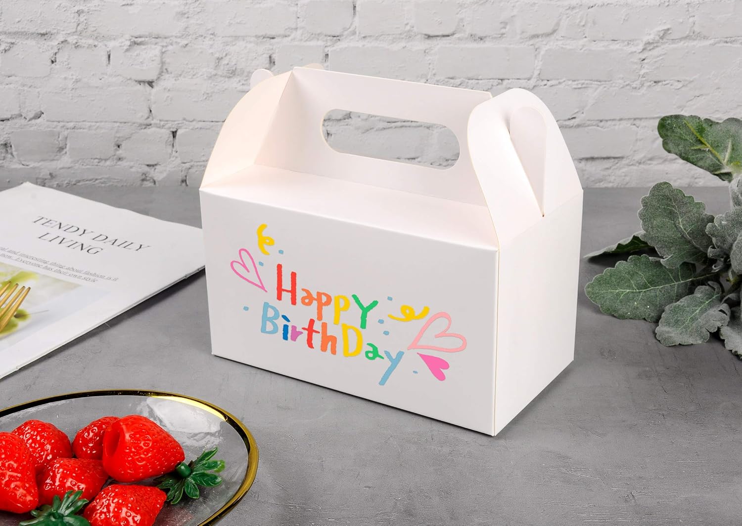 LOKQING White Treat Boxes for Parties 25 Pack
