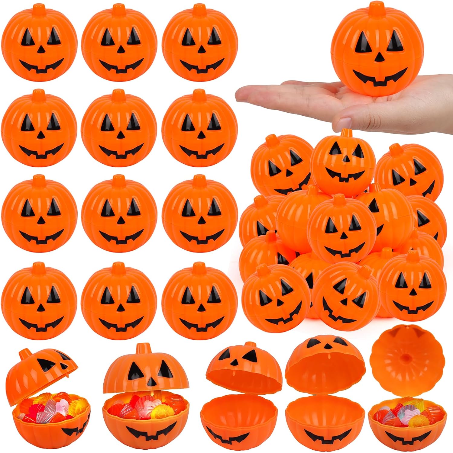 FOIMAS Halloween Pumpkin Candy Box 36pcs