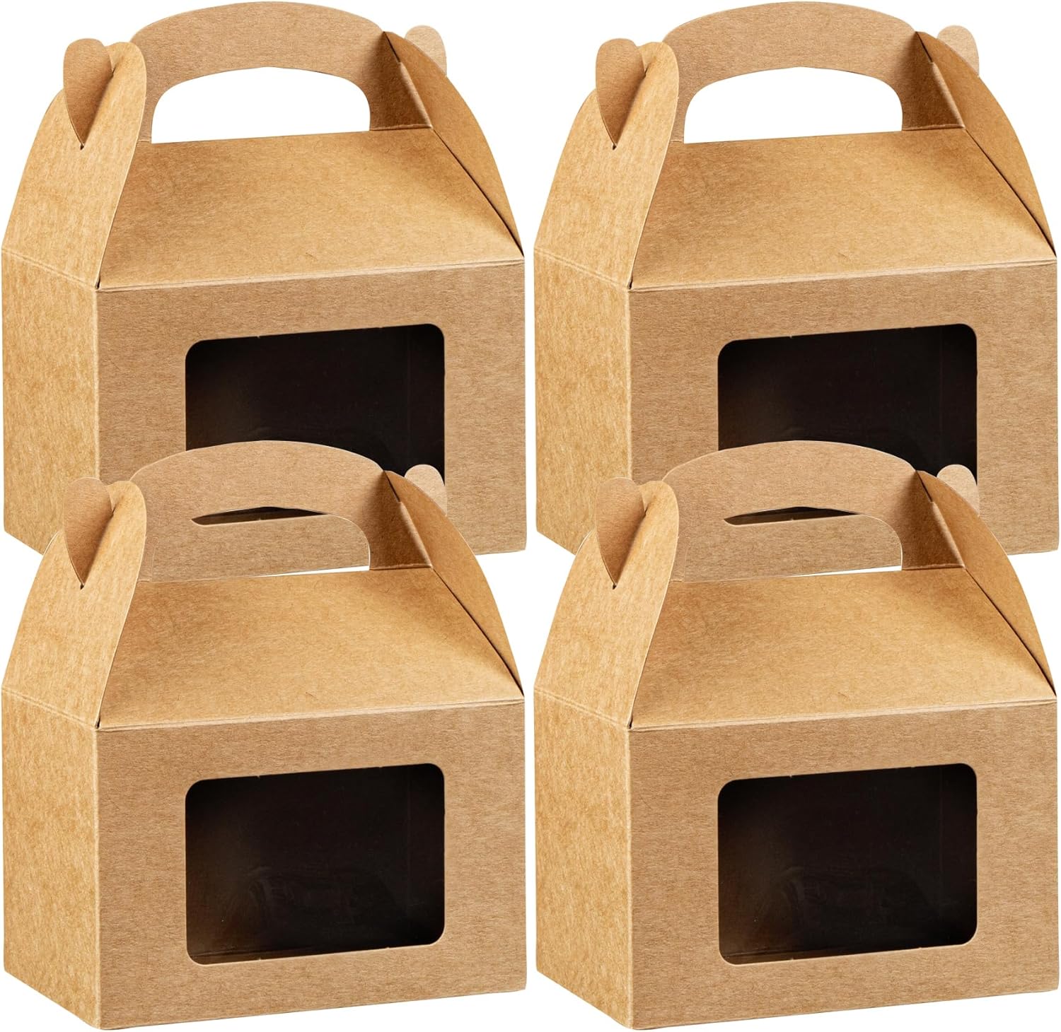 Restaurantware Bio Tek 4x25x25 Inch Gable Gift Boxes For Party Favors