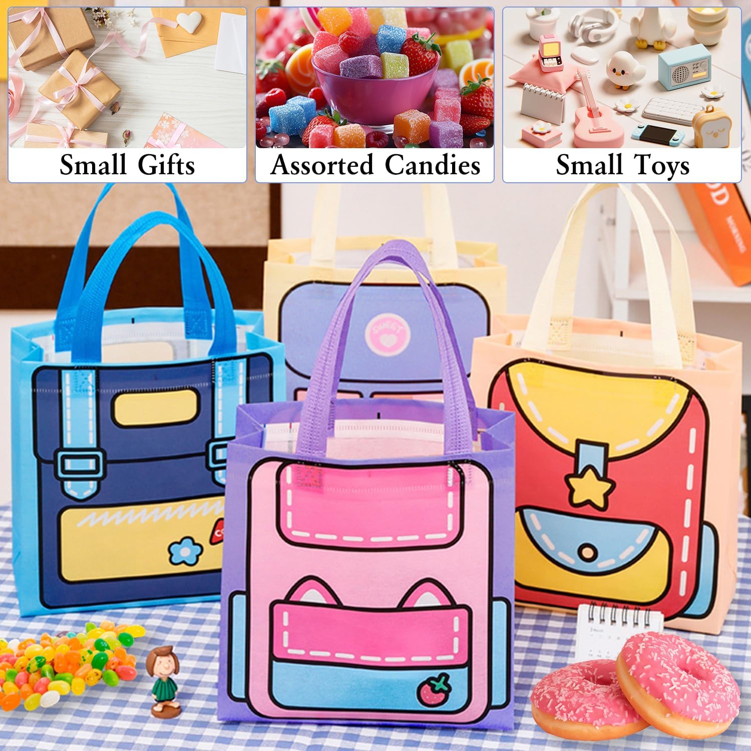 Sitroasho 20 Piece Cartoon Backpack Gift Bags