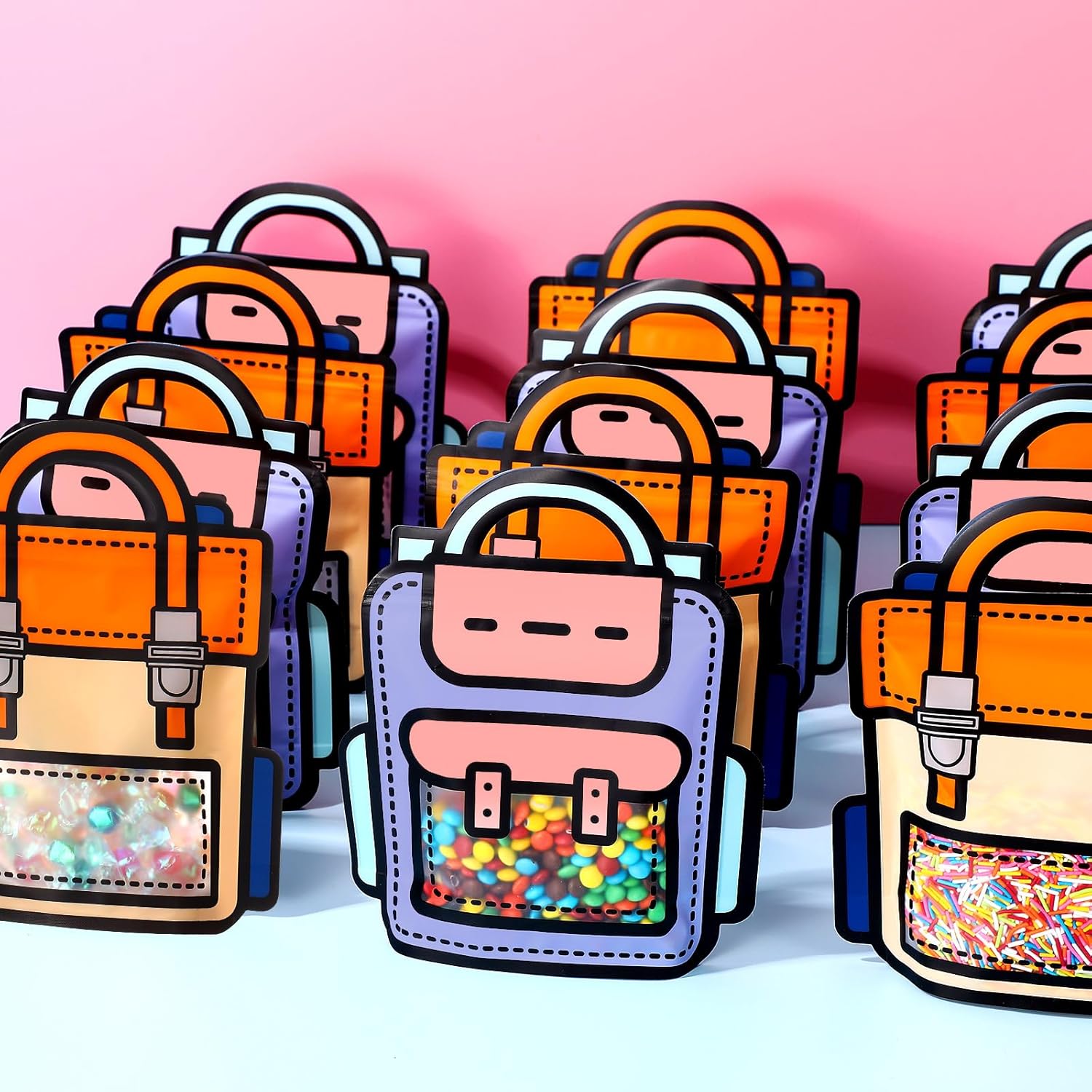 Locmeo 20 Pcs Bulk Cartoon Gift Bags for Kids