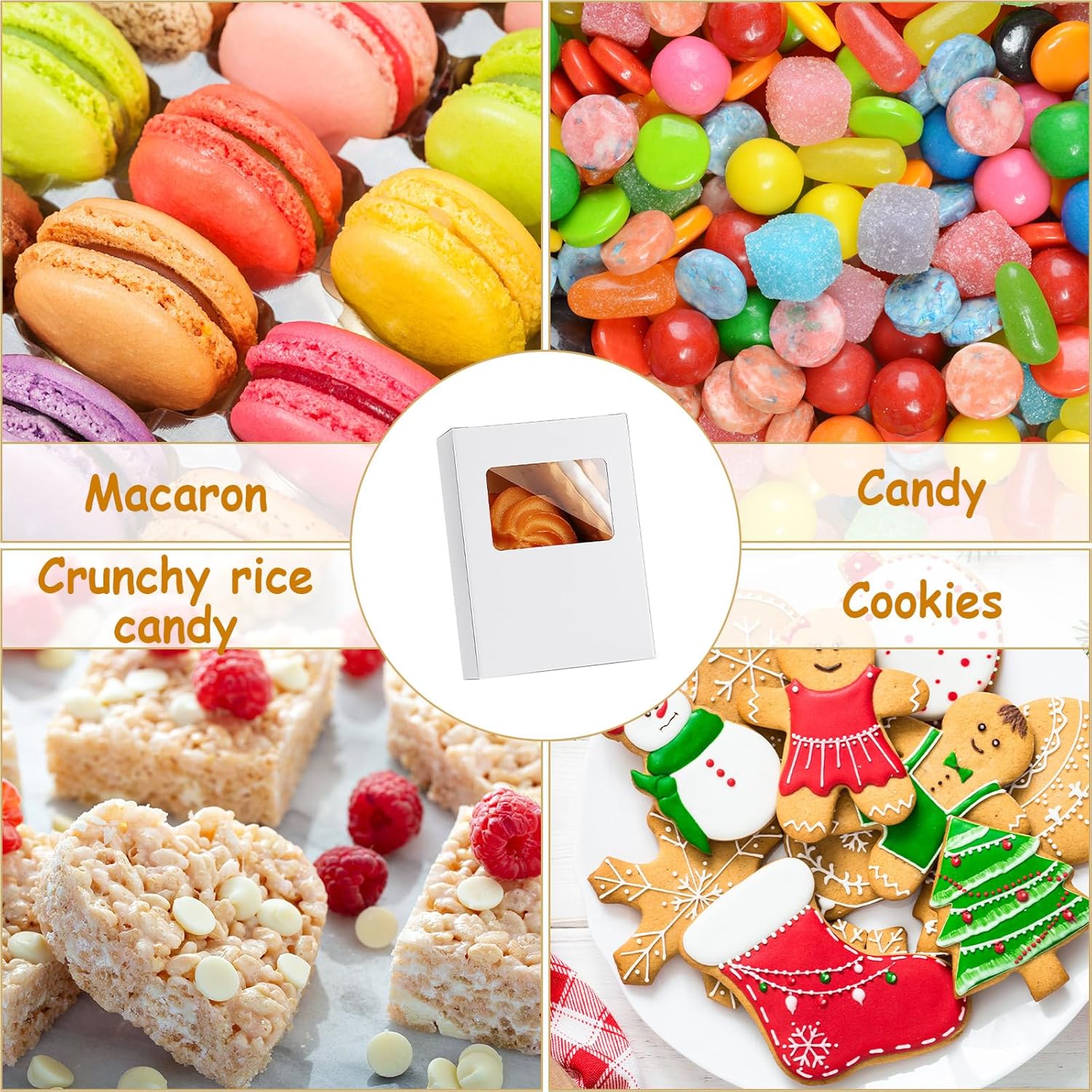 Spakon 30 Pcs Mini Kraft Soap Boxes with Window