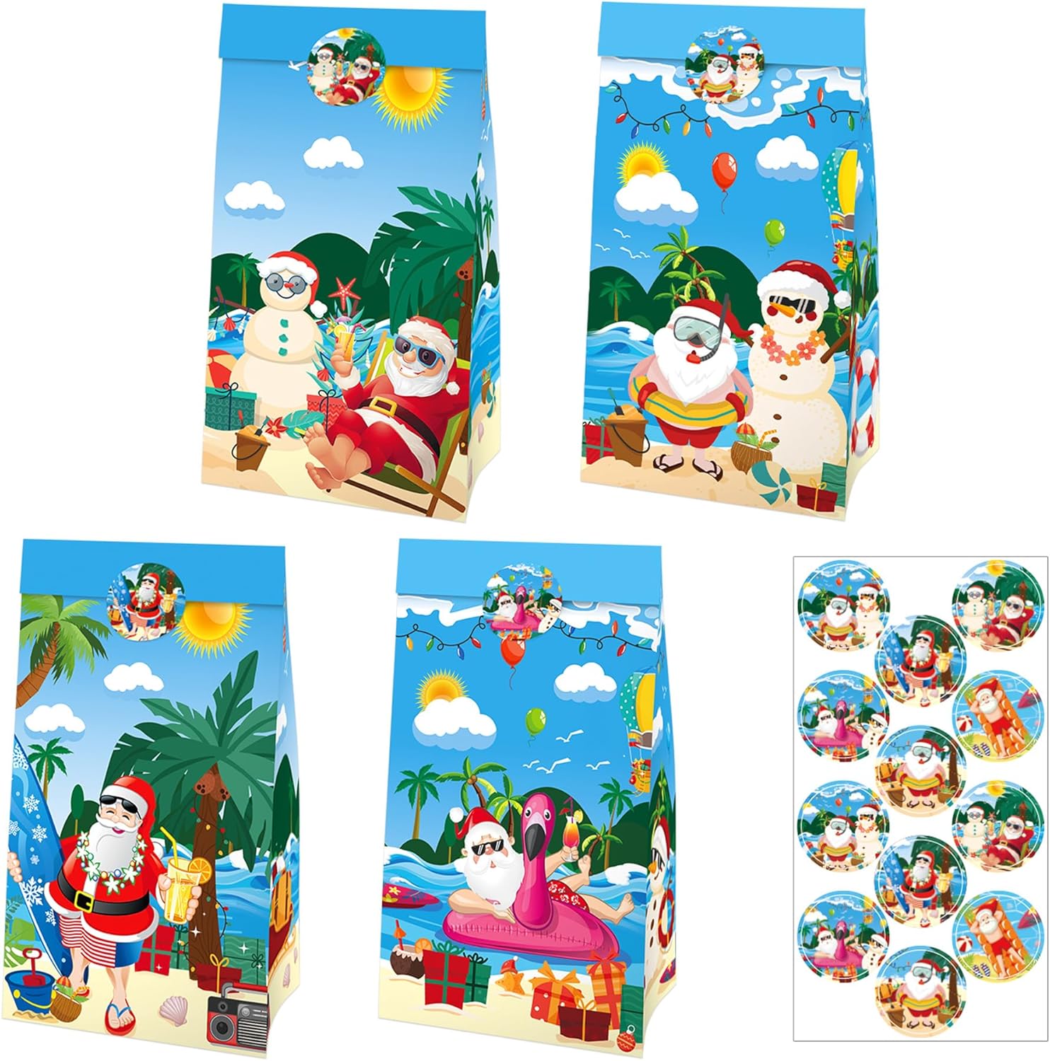 IRCOR Christmas in July Goodie Bags with Stickers