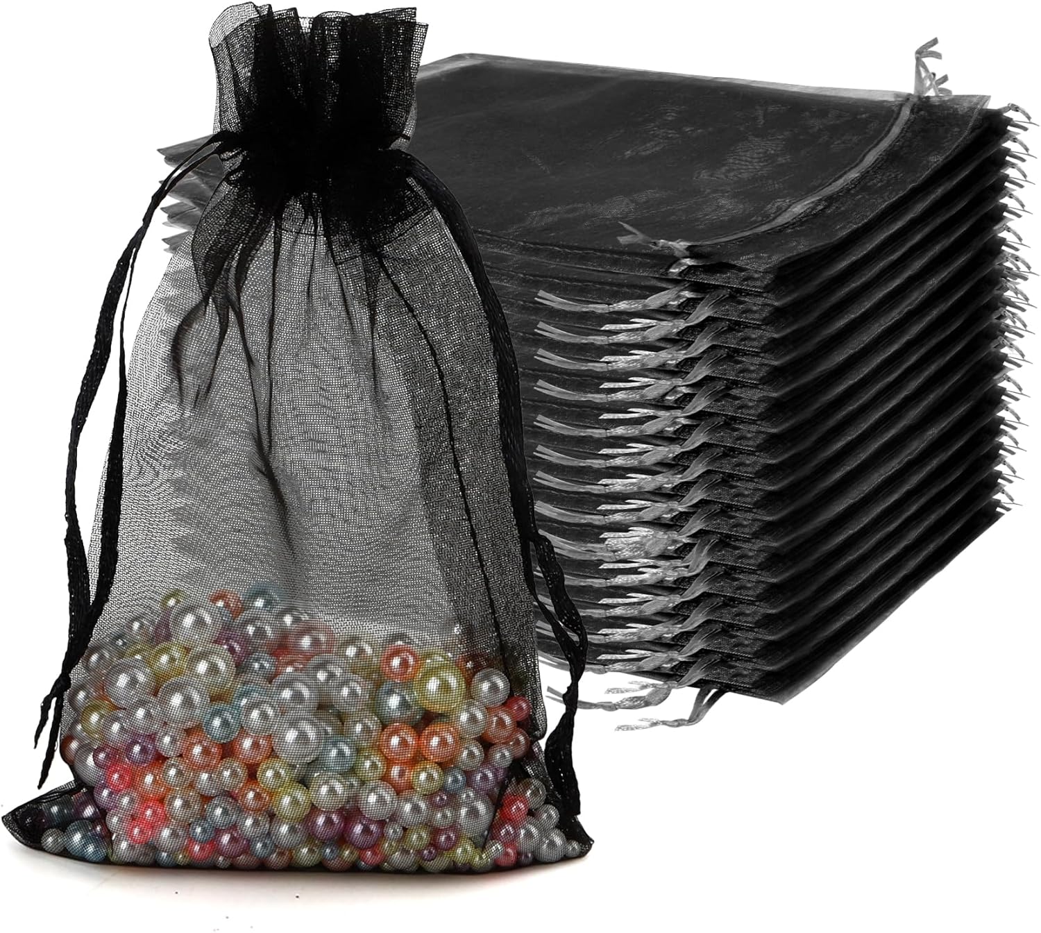 KQNBI Organza Bags 100Pcs Drawstring Gift Bags