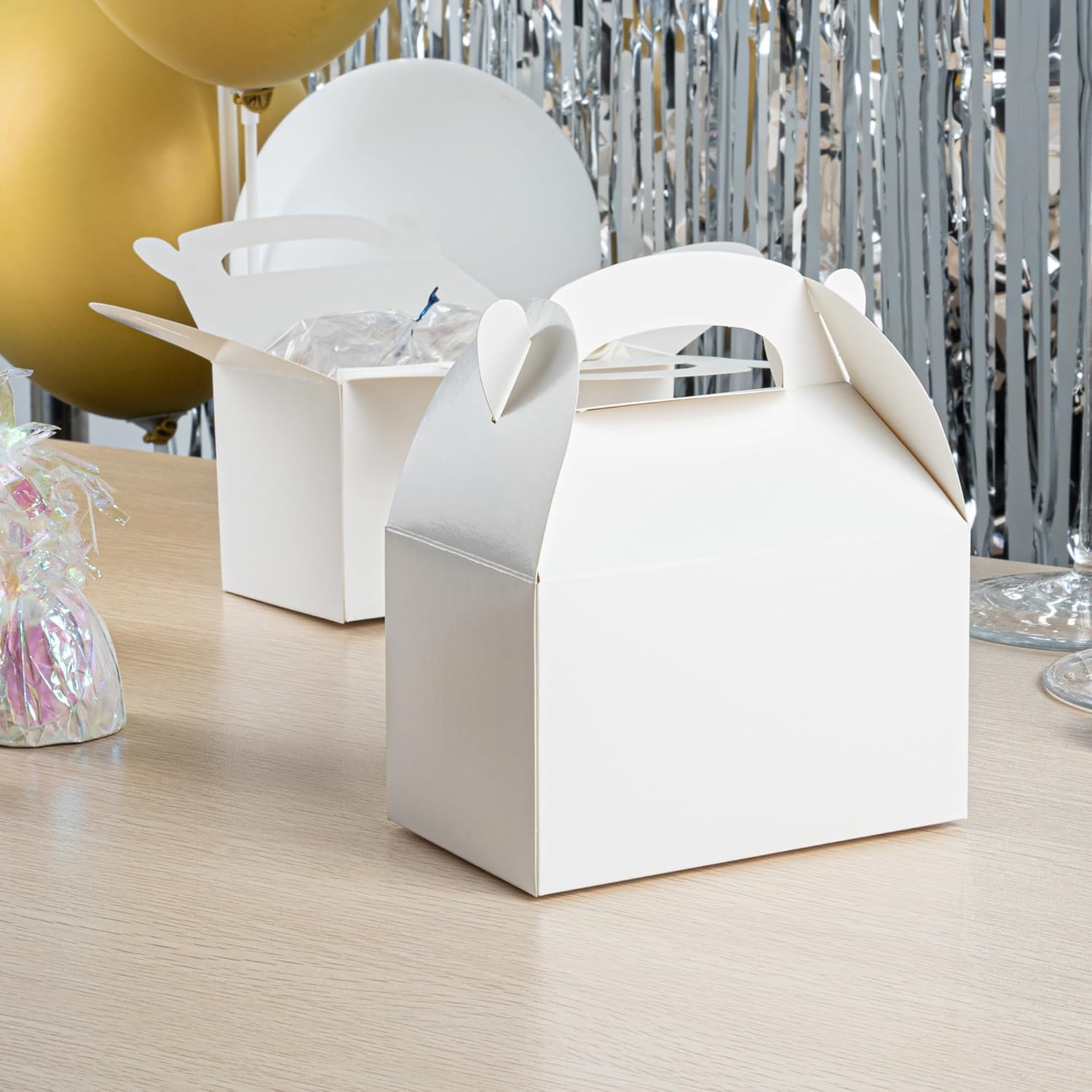 Restaurantware Bio Tek 6x35x35 Inch Gable Boxes For Party Favors 1