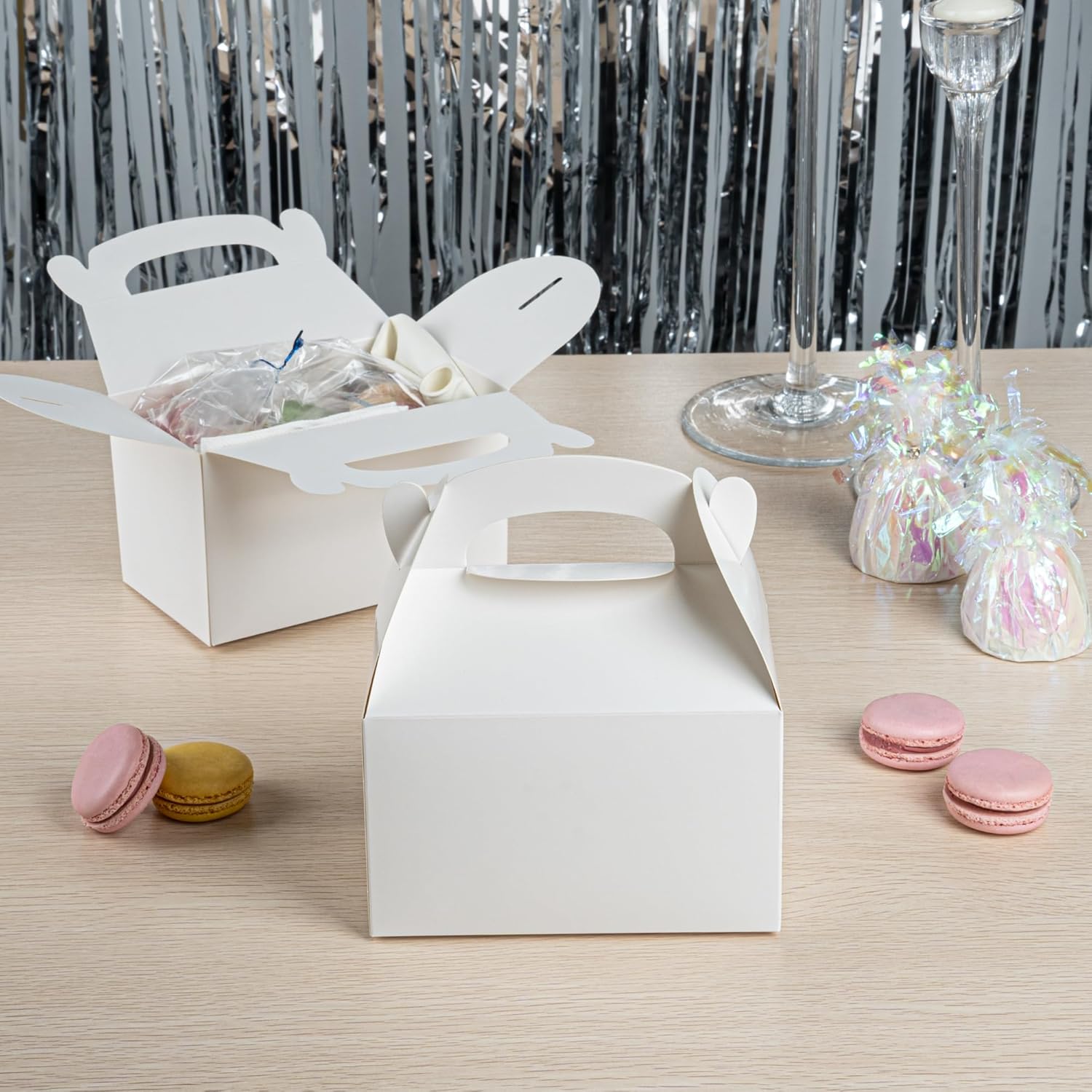 Restaurantware Bio Tek 6x35x35 Inch Gable Boxes For Party Favors 1