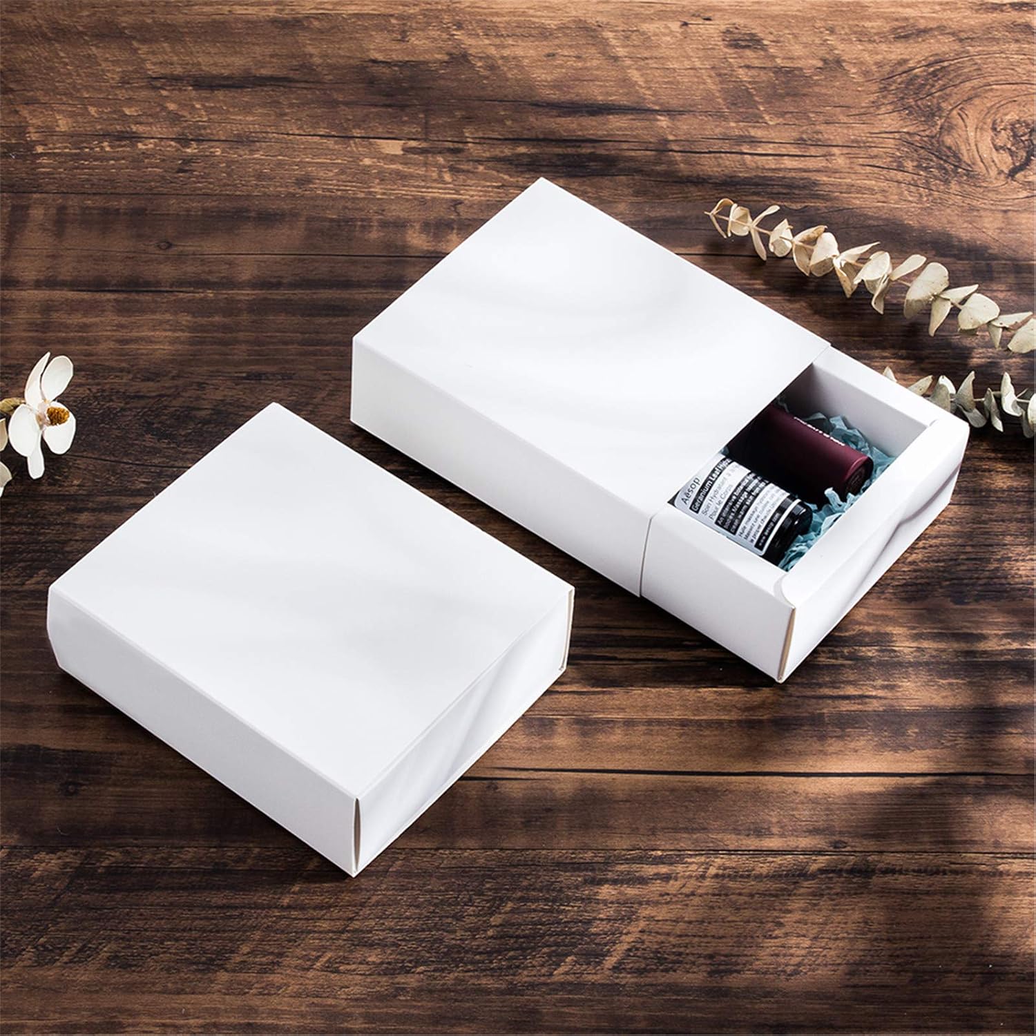 BENECREAT 20 Pack Kraft Paper Gift Boxes 5x45x17 Inch