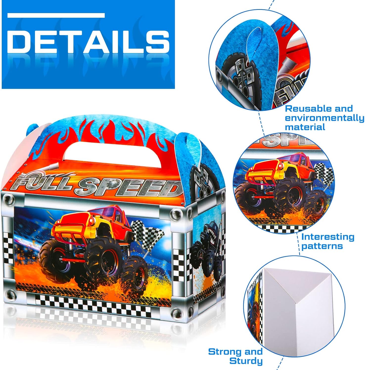Zonon 24 Piece Race Car Party Favor Boxes
