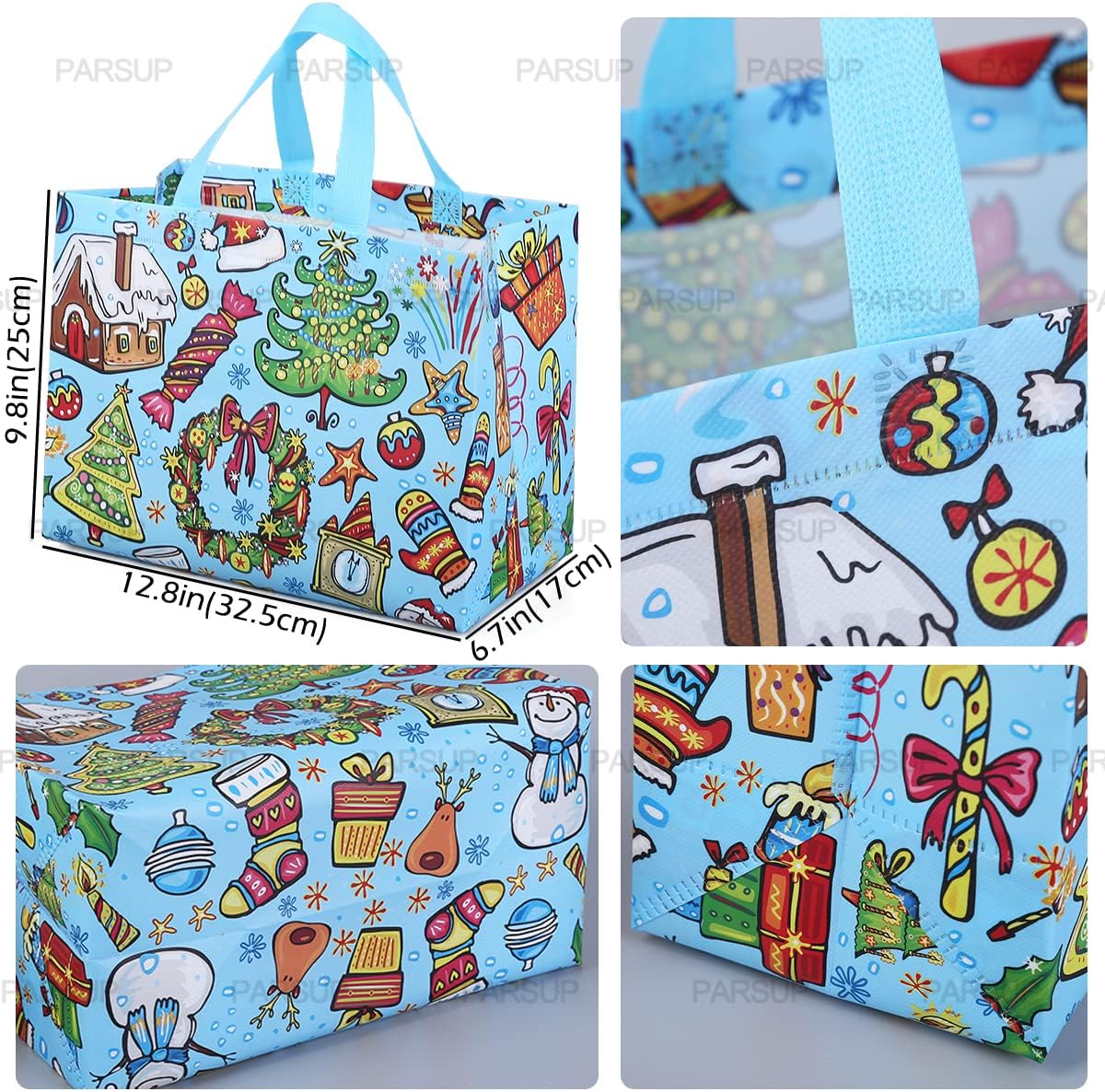 PARSUP Multifunctional Christmas Gift Bags with Handles