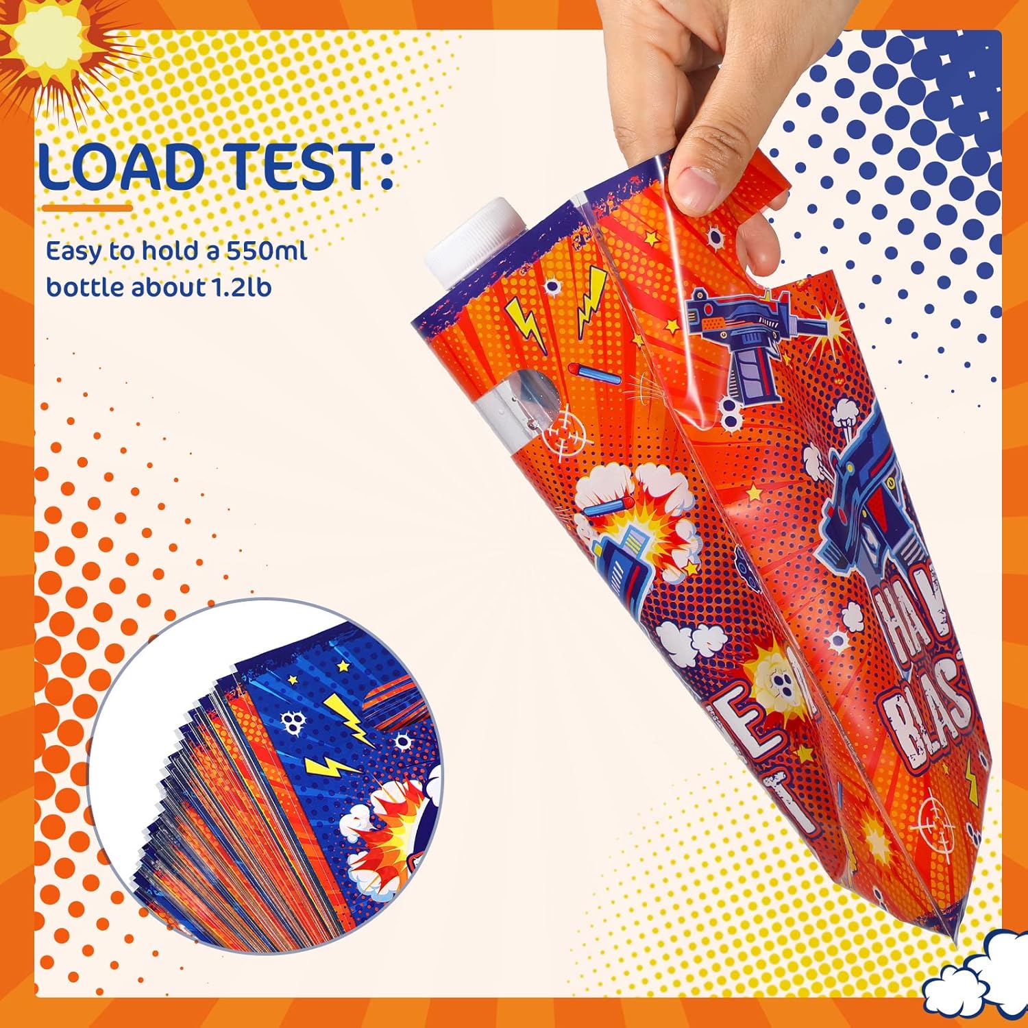 Pajean 100 Pcs Dart Battle Gift Bags for Parties