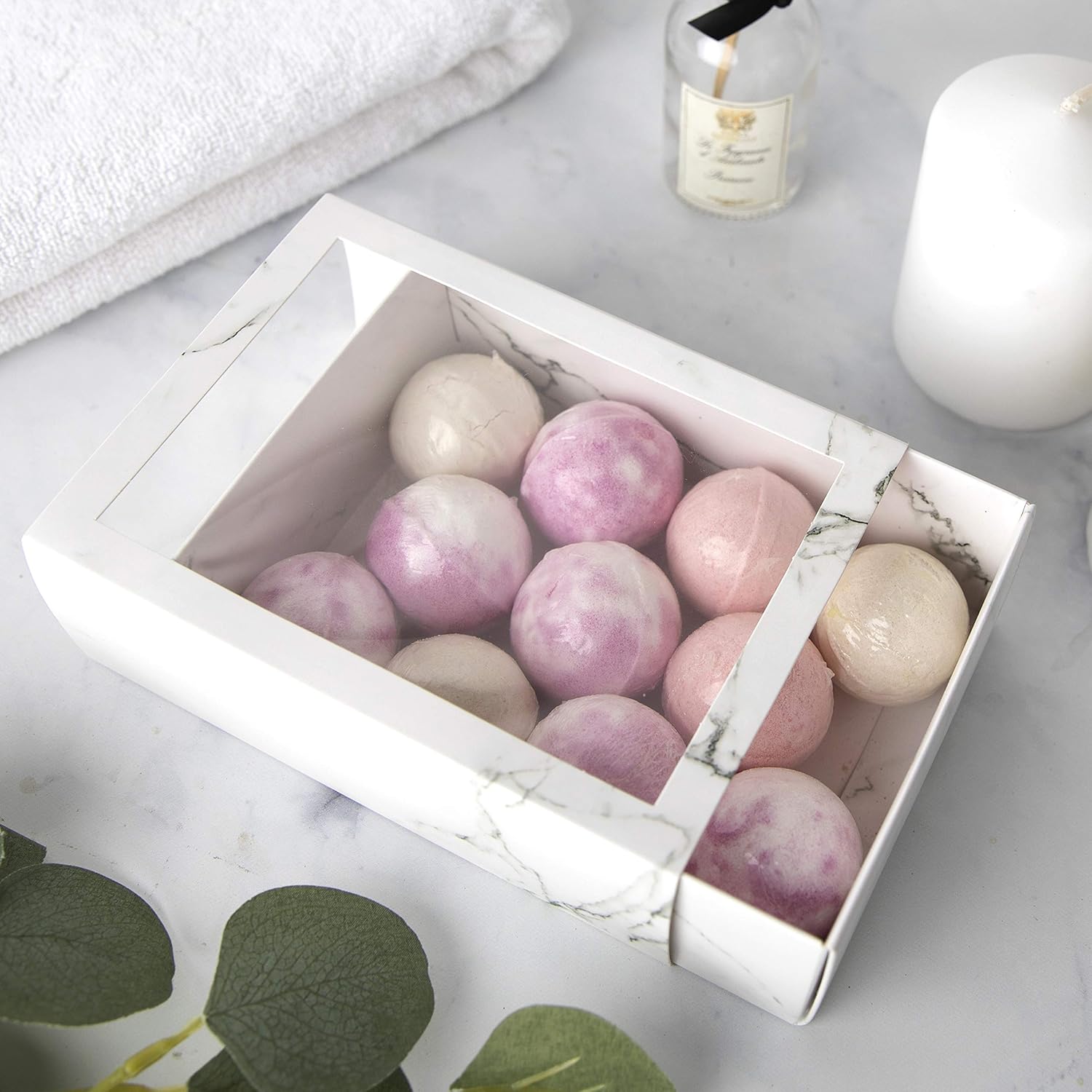 Hammont Clear Window Gift Boxes 6 Pack Rectangle