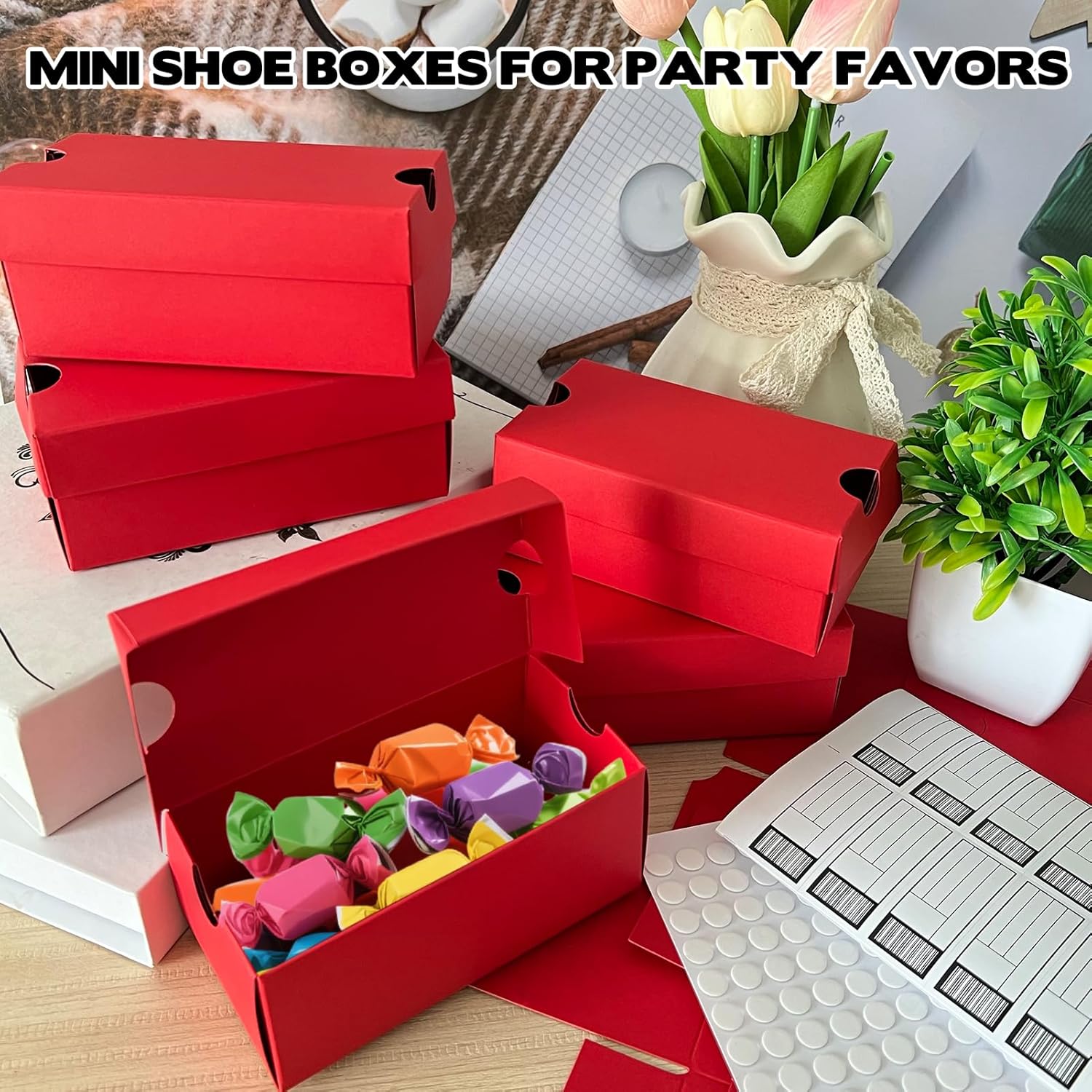 24 Pack Mini Sneaker Boxes for Party Favors