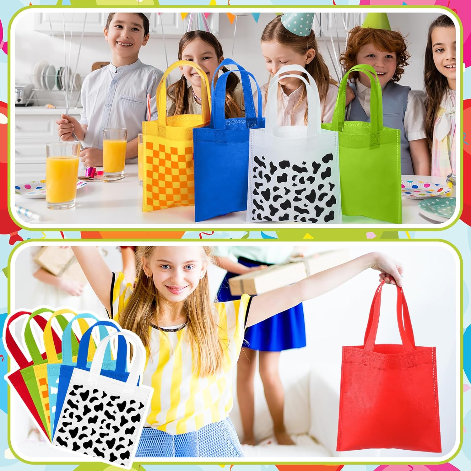 Locmeo 48 Pcs Cartoon Story Gift Bags