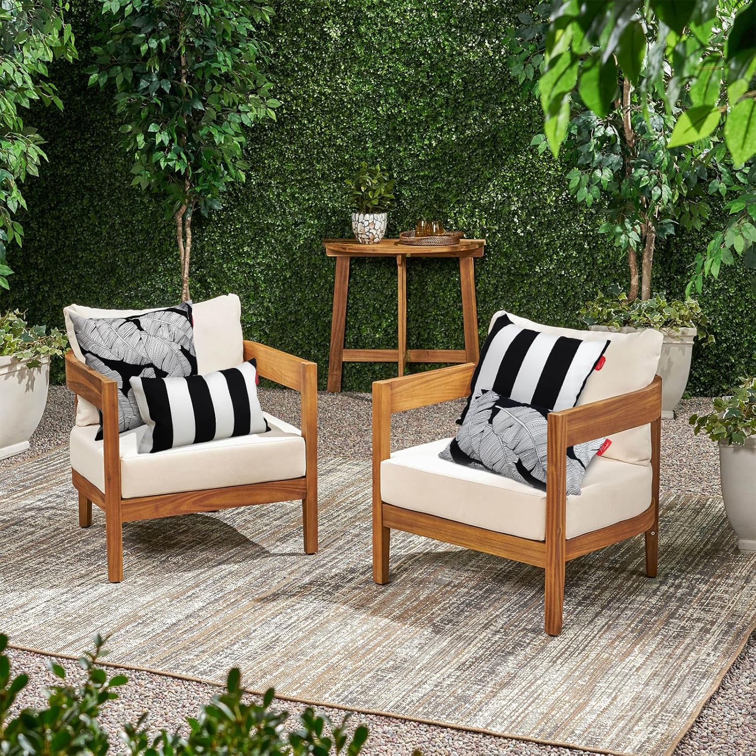 Pcinfuns 18x18 Inch Throw Pillows Pack of 2
