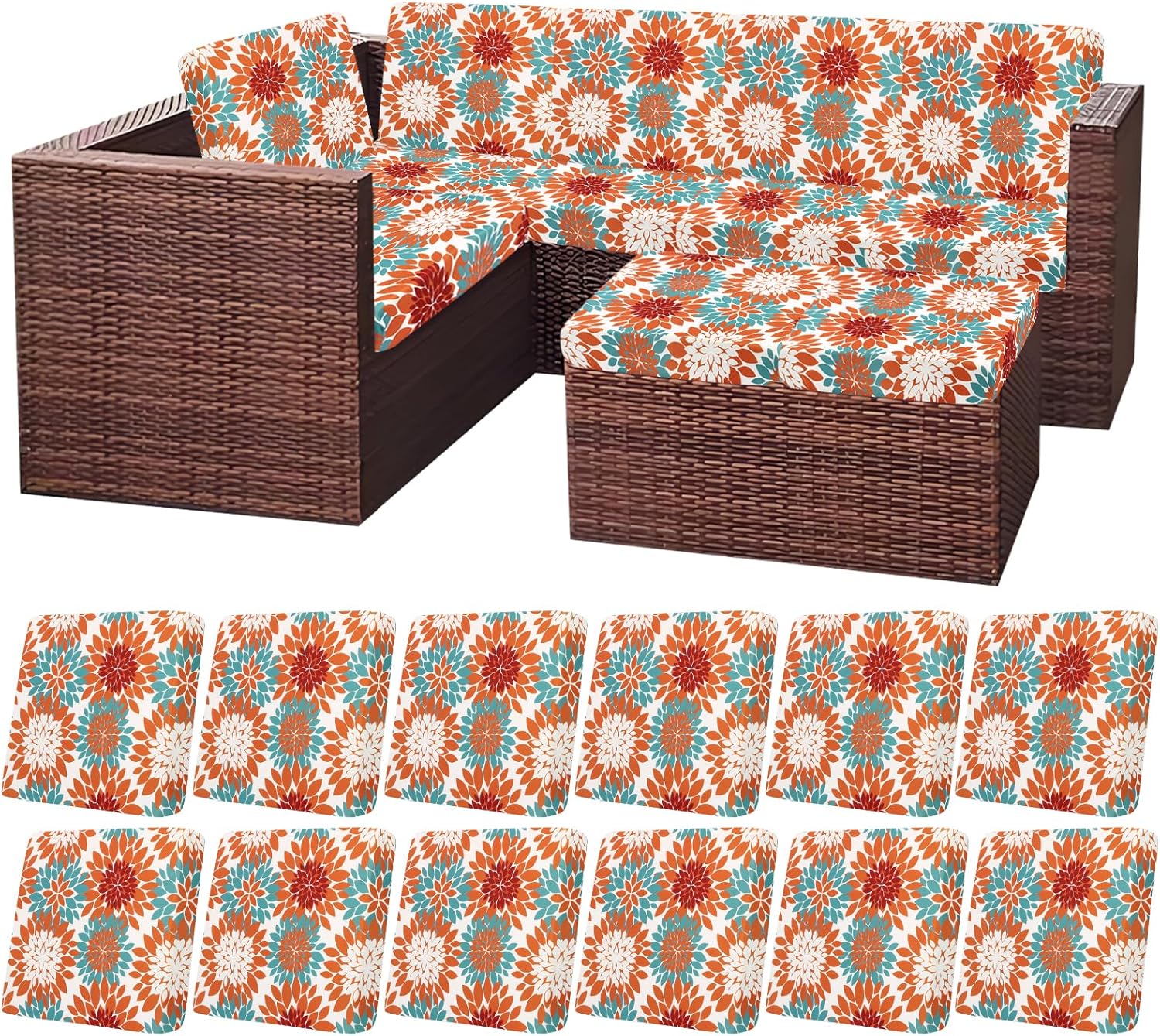 HEBE Outdoor Cushion Covers Set of 12