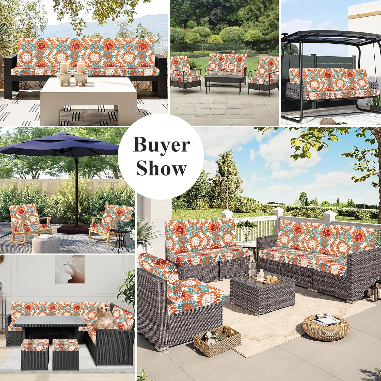 HEBE Outdoor Cushion Covers Set of 12