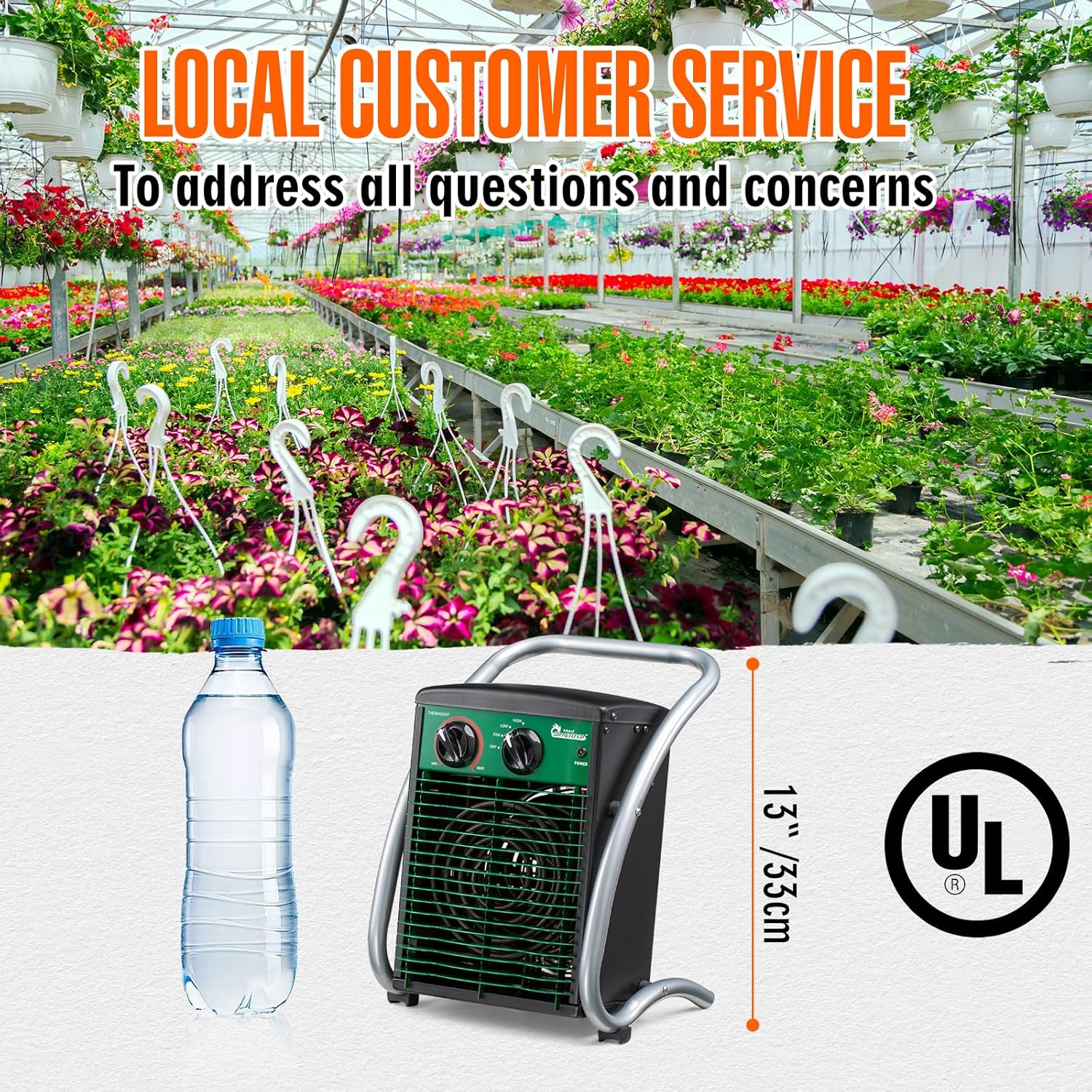 Dr Infrared Heater DR218 3000W Greenhouse Garage Workshop Heater