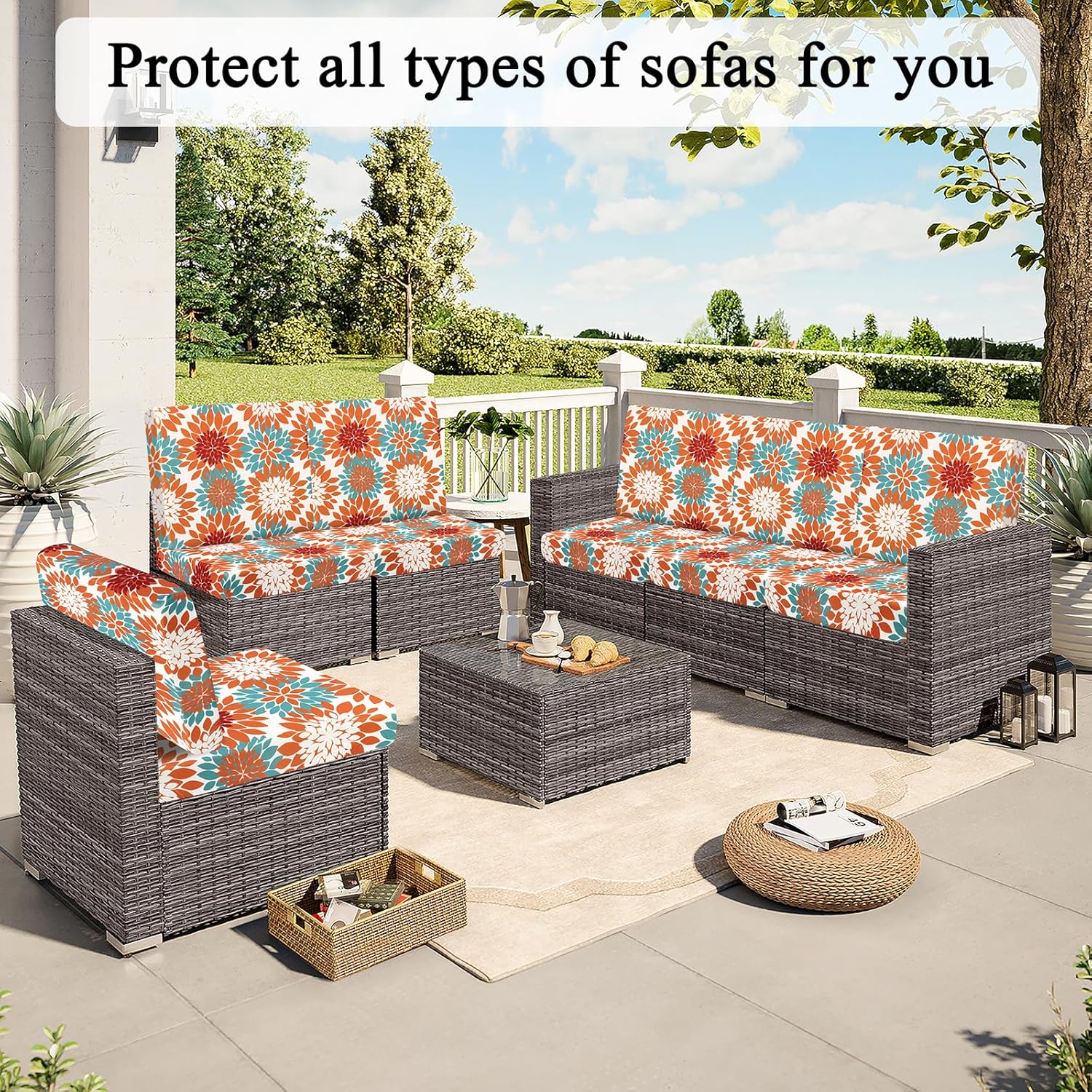 HEBE Outdoor Cushion Covers Set of 12