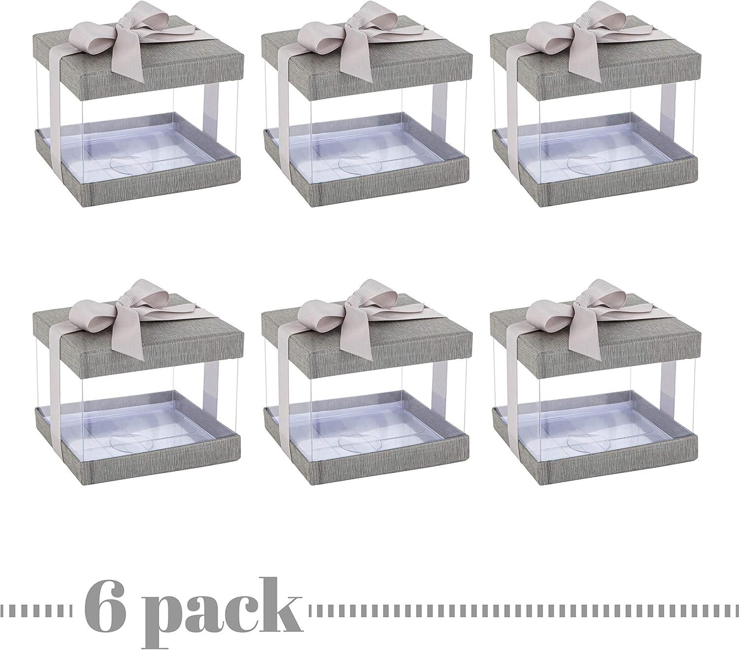 Hammont Clear Gift Box 6-Pack