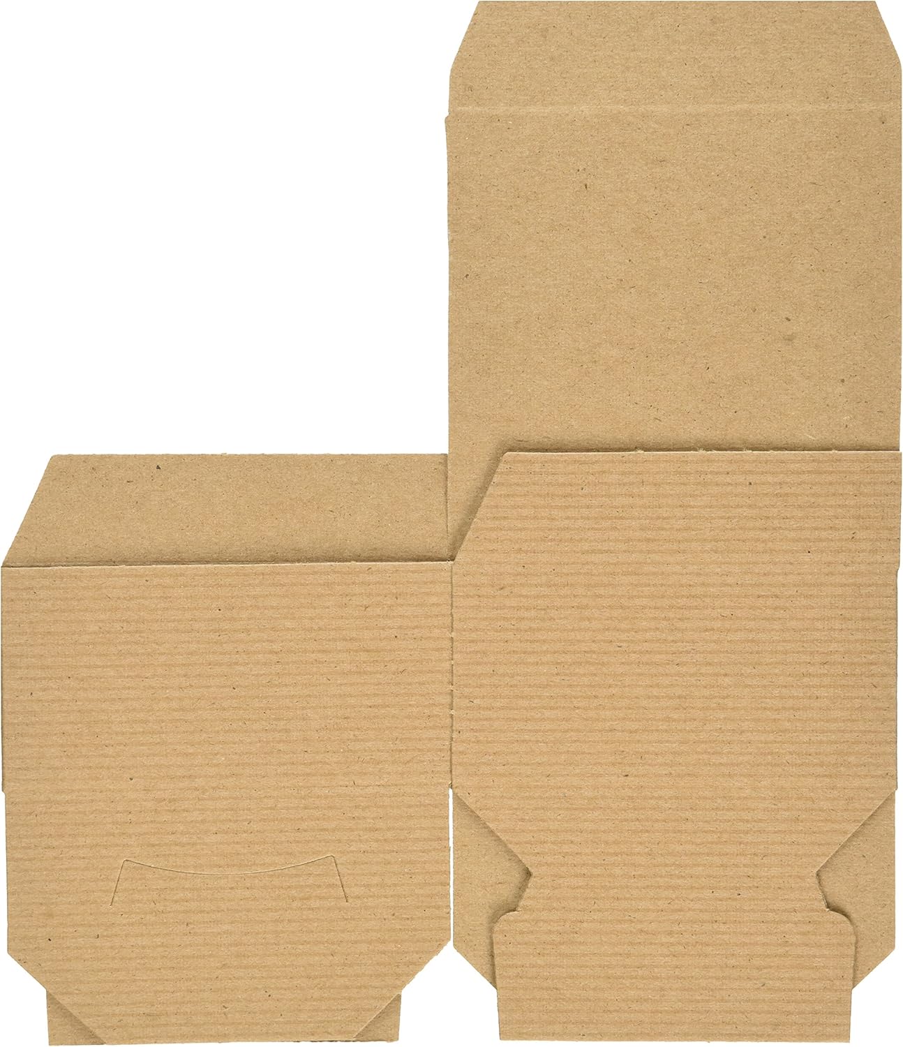 A1 Bakery Supplies Pinstripe Brown Gift Boxes 4x4x2 10 Pack