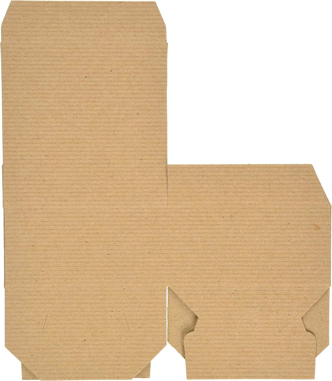 A1 Bakery Supplies Pinstripe Brown Gift Boxes 4x4x2 10 Pack
